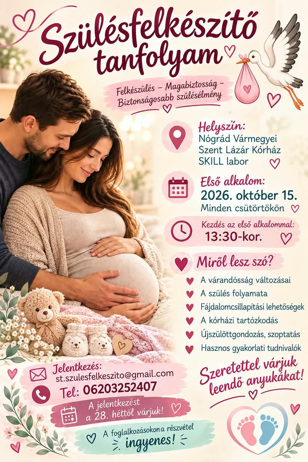 Szülésfelkészítő tanfolyam